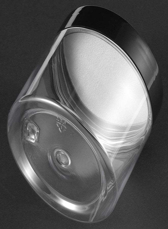 ZEONHAK 24 PCS 6 OZ Plastic Jars with Lids, Clear Slime Containers, Round Plastic Storage Jars, Wide-Mouth Cosmetic Containers for Travel, Kitchen Storage - Image 4