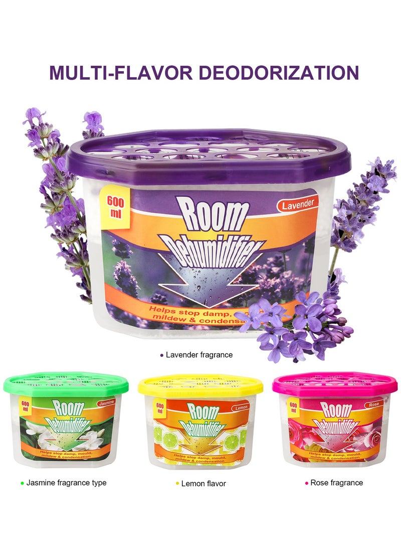 HomarKet Moisture Absorber Box , Odor Eliminator and Dehumidifier for Closet, Bedroom and Kitchen. (Multiple Fragrance-4Box)  - Image 2