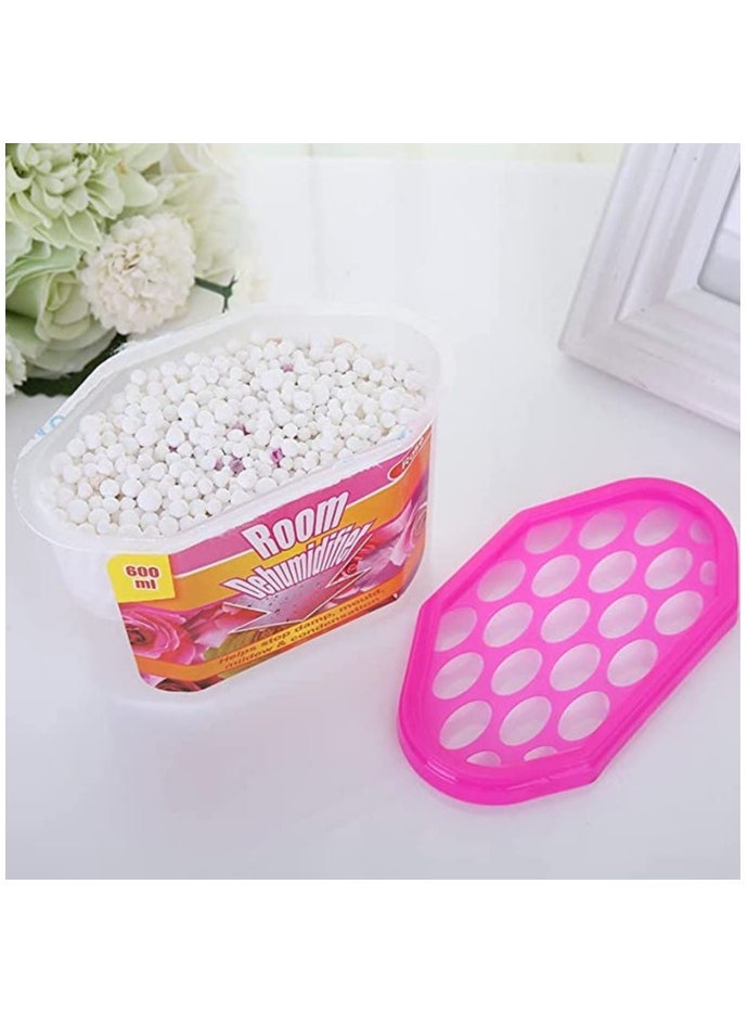 Moisture Absorber Box , Odor Eliminator and Dehumidifier for Closet, Bedroom and Kitchen. (Multiple Fragrance-4Box)