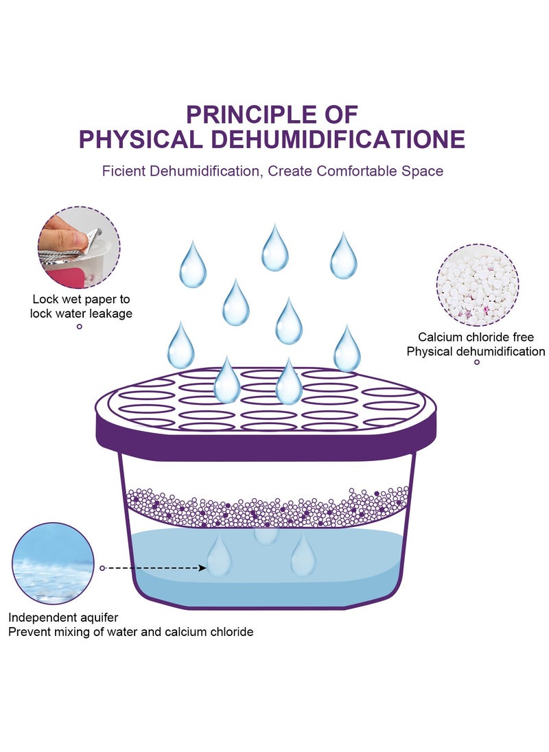 HomarKet Moisture Absorber Box , Odor Eliminator and Dehumidifier for Closet, Bedroom and Kitchen. (Multiple Fragrance-4Box)  - Image 3