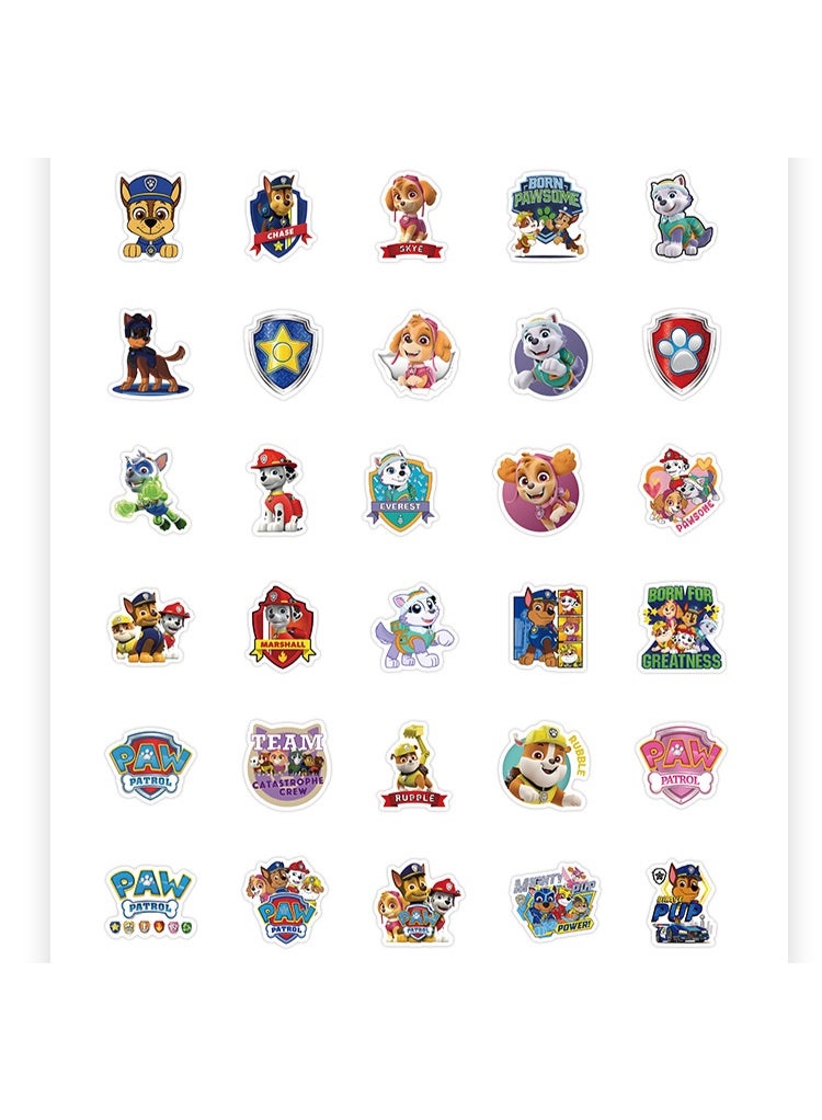 100 PCS Paw Patrol Stickers Children, Waterproof Cute Stickers for Suitcase, Bicycle, Laptop, Cars, DIY Tattoo, Vinyl Stickers for Children's Birthday Party Bags, Festival Girls - Image 4