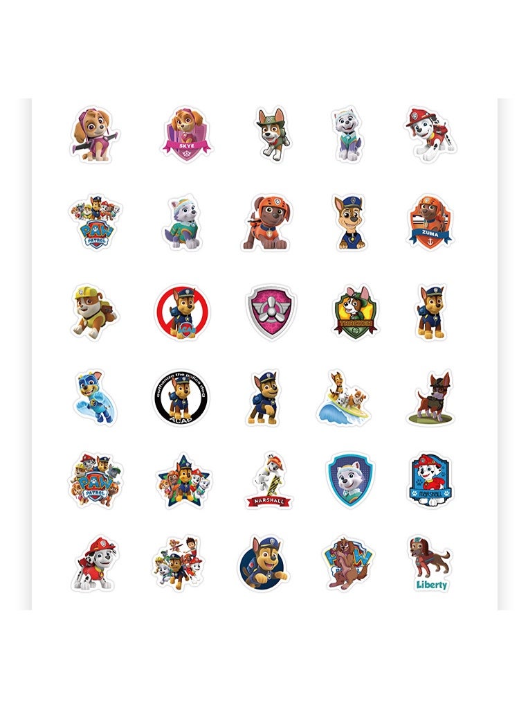 100 PCS Paw Patrol Stickers Children, Waterproof Cute Stickers for Suitcase, Bicycle, Laptop, Cars, DIY Tattoo, Vinyl Stickers for Children's Birthday Party Bags, Festival Girls - Image 5