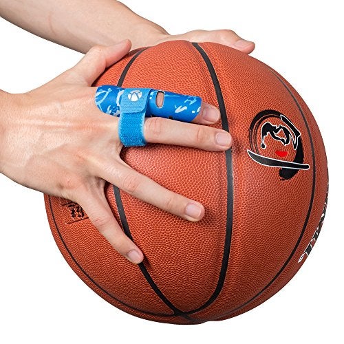 Kuangmi Finger Sleeve Support Protector Finger Splint Brace Use for Pain Relief and Preventing Sports Injuries（S/M, Blue - Image 2