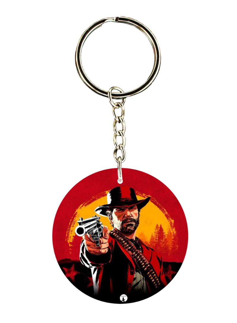 RKN Double Sided Red Dead Redemption 2 Printed Keychain