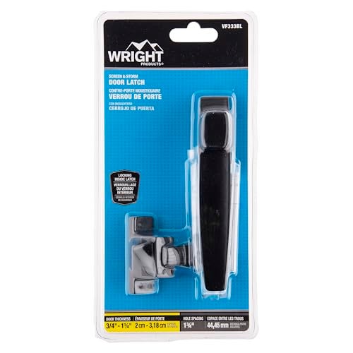 Wright Products - Free Hanging Screen and Storm Door Handle, Replacement Latch Handle for Screen and Storm Doors, No Lock-Out Technology, Easy Installation, Modern Design (Transitional, Black) - Image 2