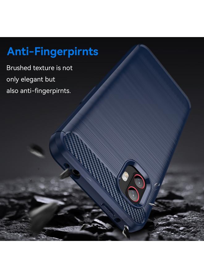 اس-توب جراب لهاتف Samsung Galaxy Xcover6 Pro مصنوع من ألياف الكربون المصقولة TPU - Image 3