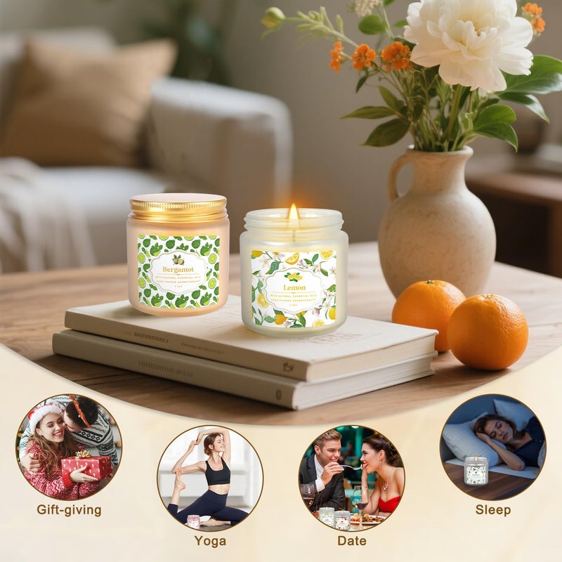 YOROXRG 24 Pack Scented Candles with Added Natural Essential Oils, 3.5oz, Suitable for Various Festivals, Parties, Yoga, and Home Scene - Image 4
