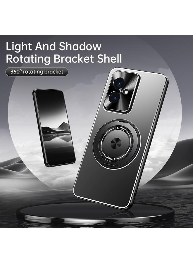 Zaboon Case For Honor 200 Rotating Holder Frosted Metal Phone Case - Image 3