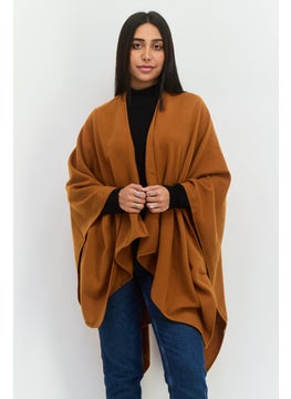 Women Knitted Super Soft Scarves 195 x 86 cm, Brown