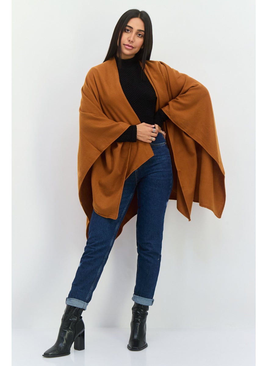 Jones New York - Women Knitted Super Soft Scarves 195 x 86 cm, Brown - Image 1