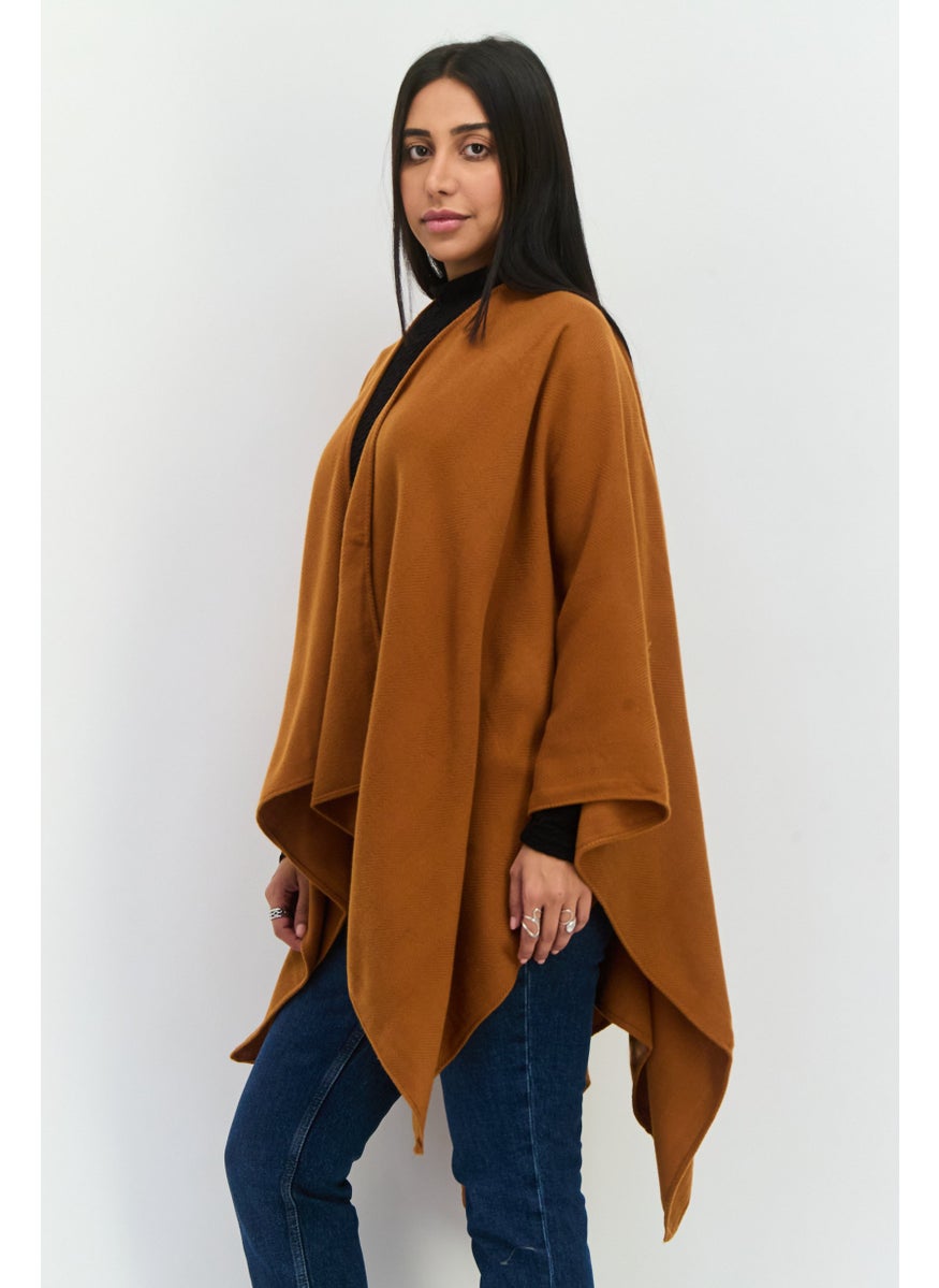 Jones New York - Women Knitted Super Soft Scarves 195 x 86 cm, Brown - Image 1