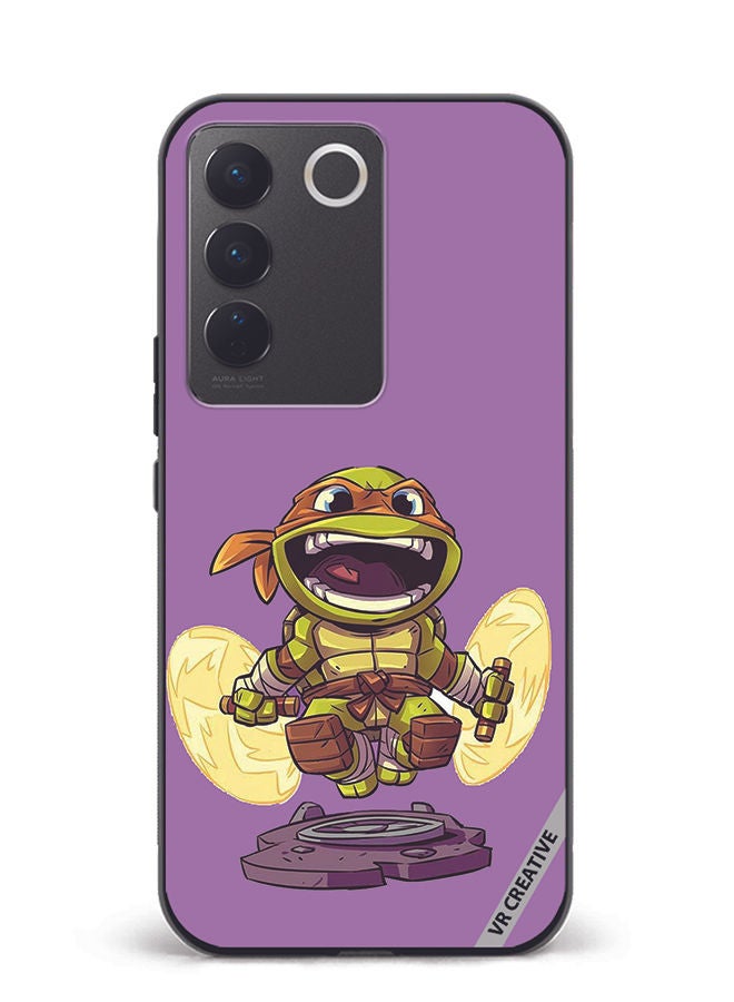 VR CREATIVE Protective Case Cover For Vivo V27e Turtle Design Multicolour - Image 1