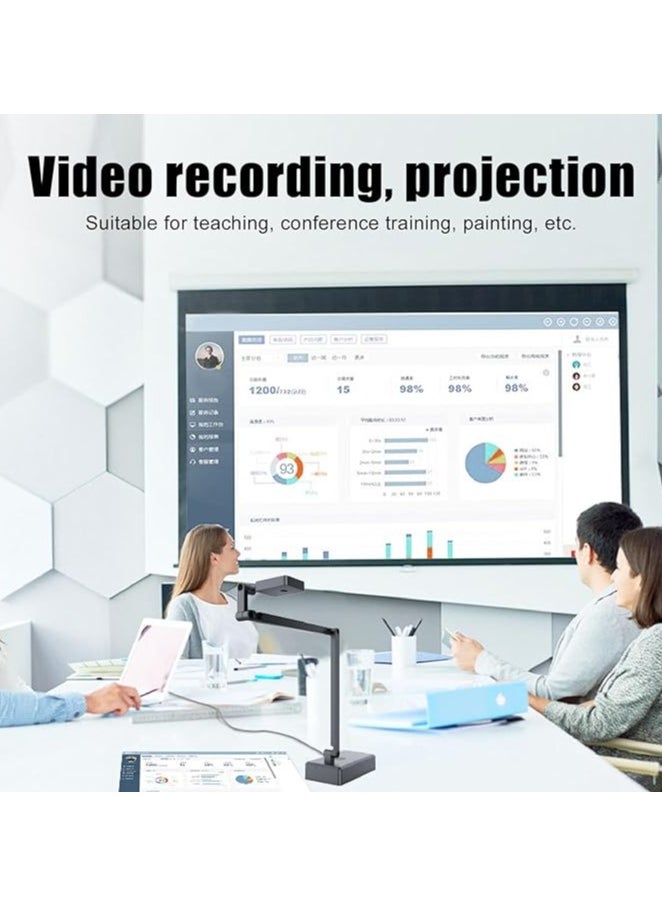 erorex - USB Document Camera for Teachers and Classroom, 4K 16MP Ultra HD Adjustable Angle Book Scanner Doc Camera for Live Demo, Web Conferencing, Distance Learning, Remote Teaching - Image 1