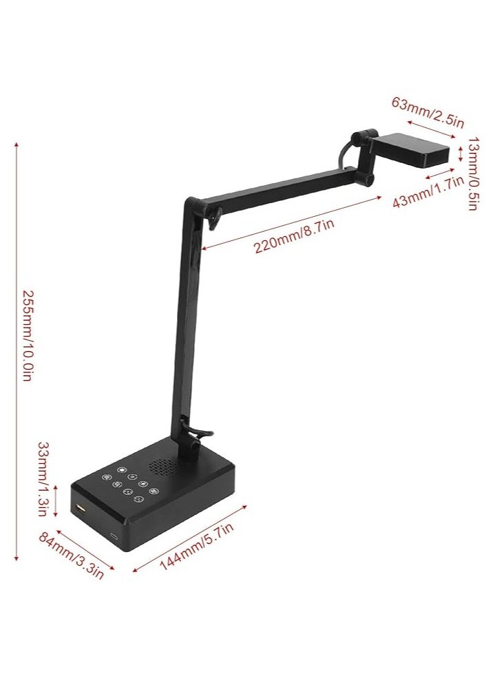 erorex - USB Document Camera for Teachers and Classroom, 4K 16MP Ultra HD Adjustable Angle Book Scanner Doc Camera for Live Demo, Web Conferencing, Distance Learning, Remote Teaching - Image 1