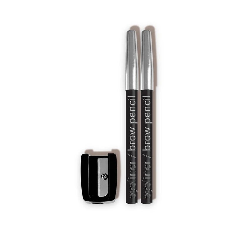 L.A. COLORS Eyeliner/Brow Pencils w/Sharpener (carded), Black CBPN222A - Image 2