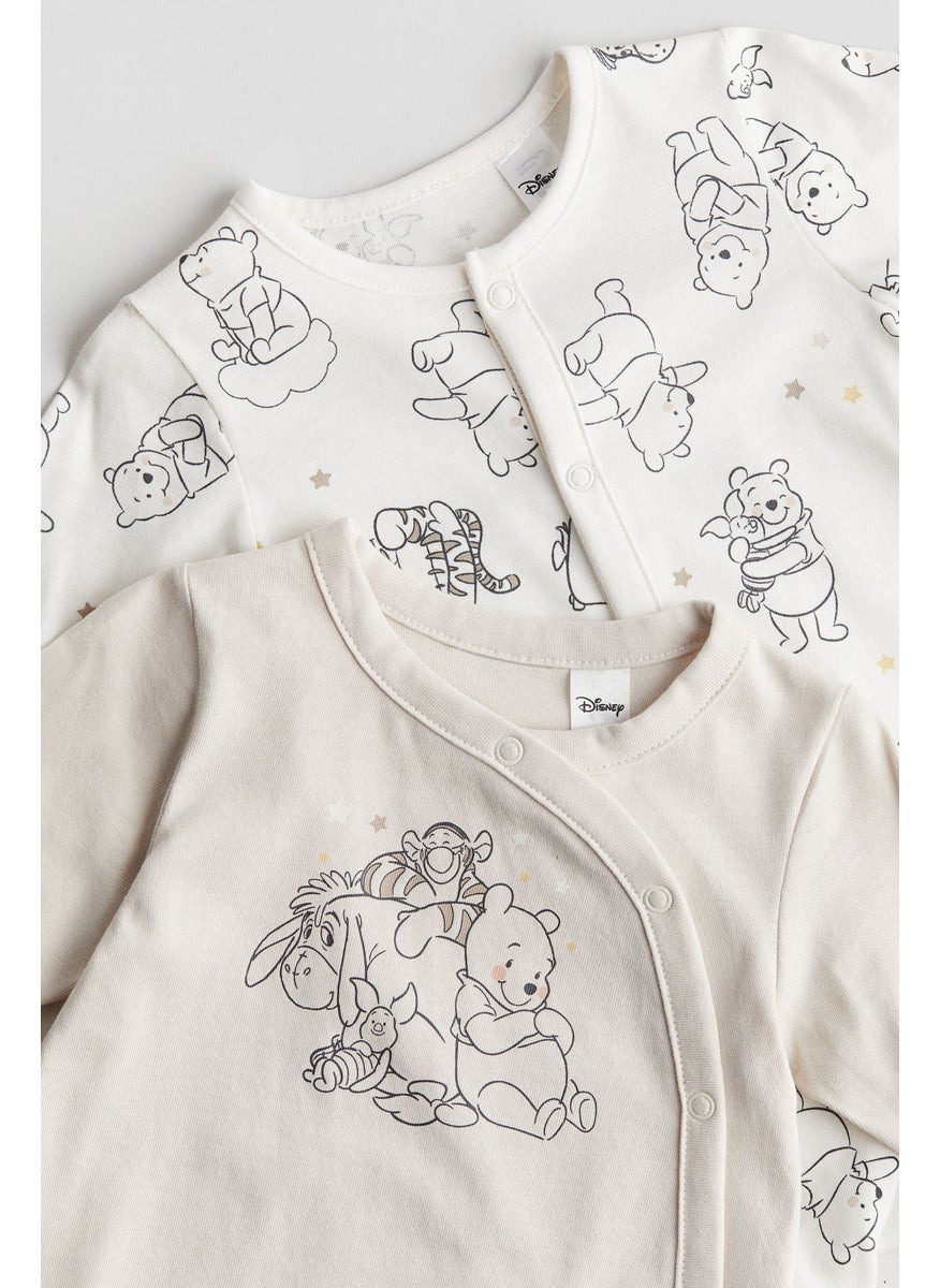 H&M 2-Pack Sleepsuits With Full Feet  - Image 2