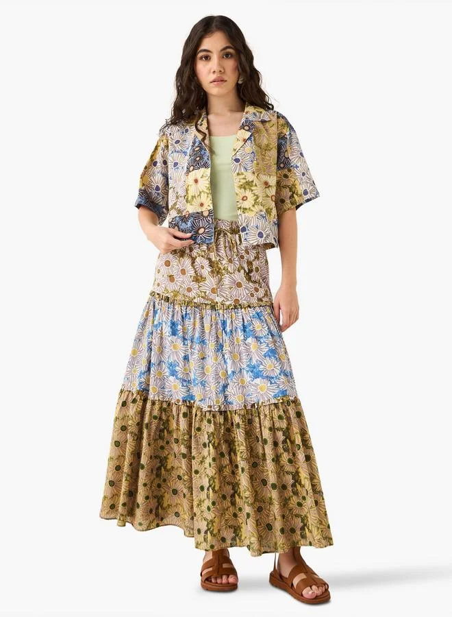 لي كوبر قميص لي كوبر بقصة عادية وطبعة زهور وياقة كامب