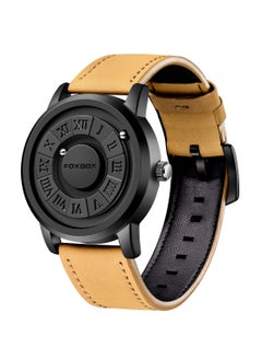 FOXBOX New Men's Creative Magnetic Scrolling Beads Quartz Watch for Men Waterproof watches  - Image 2