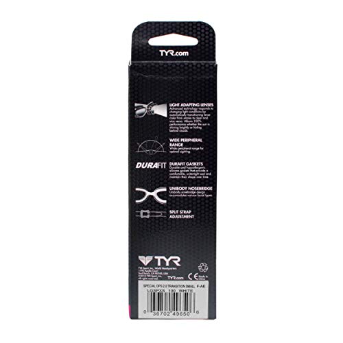 TYR Special Ops 2.0 Transition Small Swim Goggles (White) - Image 5
