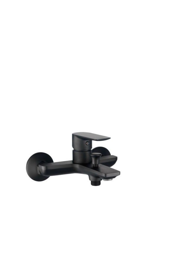 Yalin Shower Mixer Tap Single Lever Bathtub Faucet Shower Set with Handheld Shower Head & Hose (Black) - Image 3