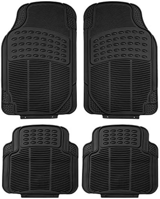 أف أتش جروب حصيرة أرضية لجميع الأحوال الجوية من FH Group موديل F11305BLACK، باللون الأسود، مكونة من 4 قطع (مجموعة كاملة قابلة للتقليم ومتينة للغاية) - Image 3