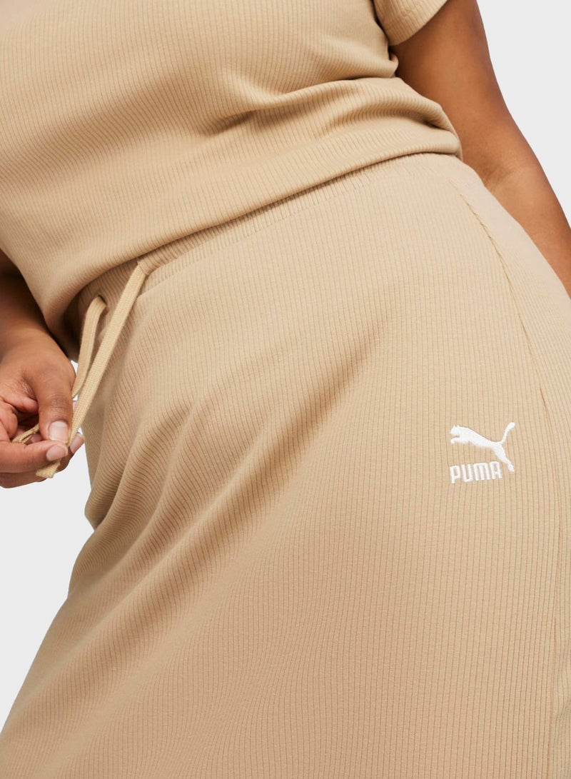 PUMA Classics Ribbed Midi Skirt  - Image 4