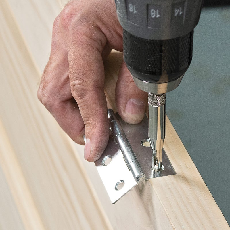 Trend Tool Technology USA Trend 3-Piece Quick Release Drill Bit Guide Set, 1/4 Inch Hex Shank, HSS Drill Bits, Hinge & Lock Applications, QR/DBG/Set - Image 5