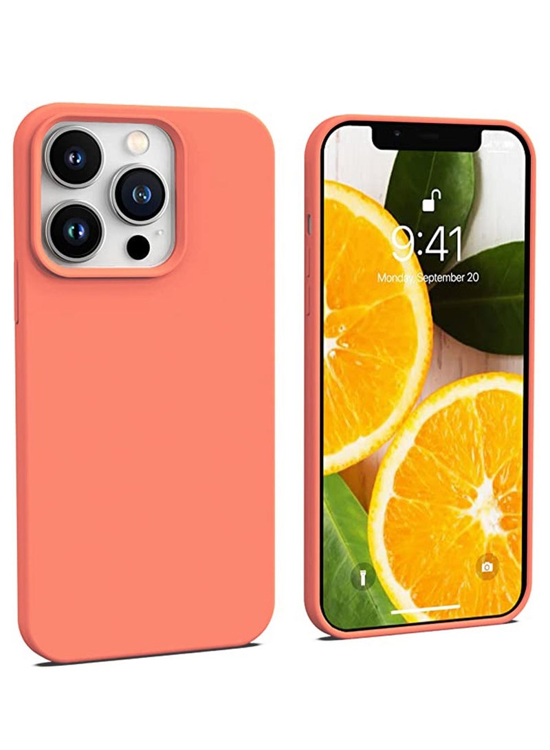 iPhone 13 Pro Max Mobile Case Cover with Liquid Silicone Slim Camera Protection Phone Back Cover Soft Anti-Scratch Protector with Supports Wireless Charging Easy Installation Design - Image 1