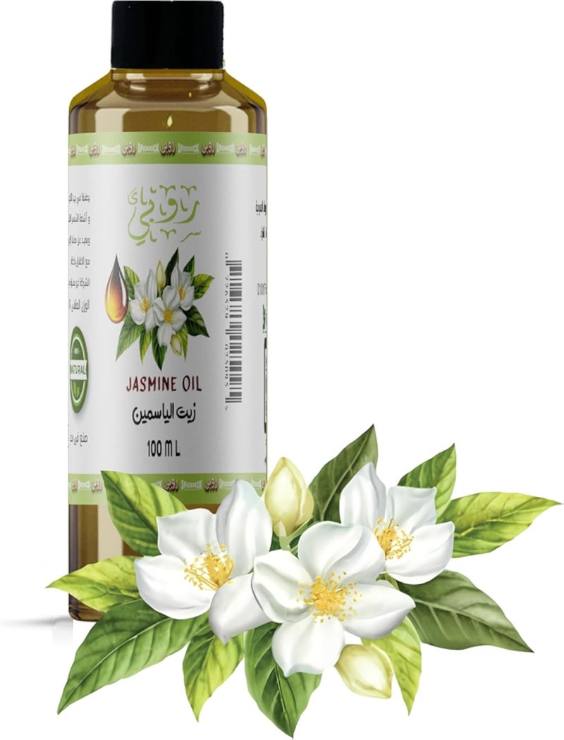 Ruby 100% Natural Essential Oils for Relaxation & Skin Care 100ml Luxury Long Lasting Scents (Natural Jasmine Oil 100ml – Moisturize Skin & Nourish Hair with Enchanting Fresh Scent)