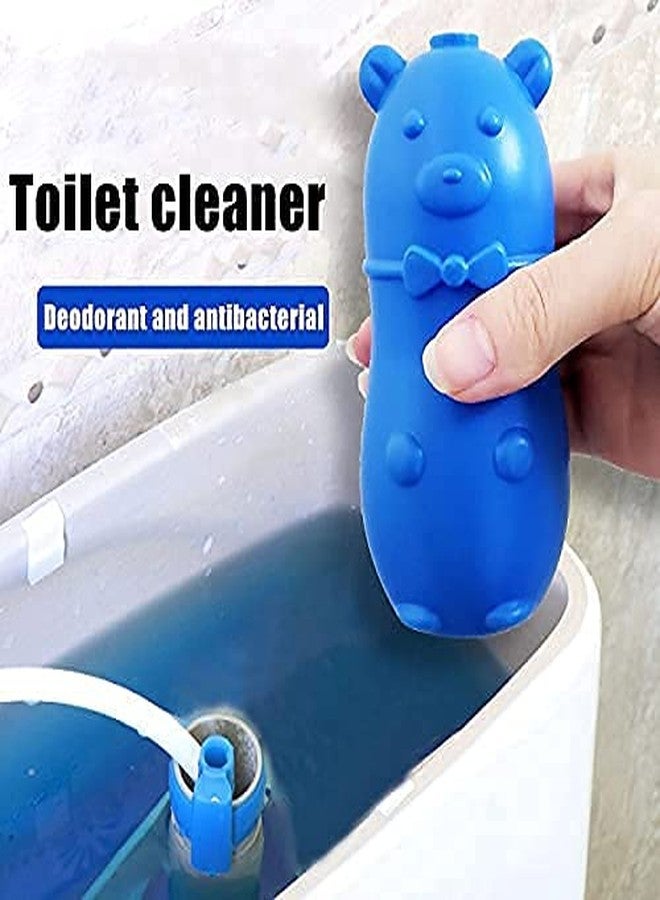 SEASPIRIT Toilet Auto Cleaner Blue Bear, Automatic Disinfectant Toilet Flush Mixer Tablet,Cartoon Shaped Blue Bear Toilet Tank - Image 3