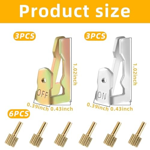Pretwad 6 PCS Time Switch Replacement Trippers Kit Compatible with Intermatic 156T1978A for T100 Series Clock Dial Trippers Timers Intermatic Timer Parts, Pool Timer On Off Clip Parts - Image 2
