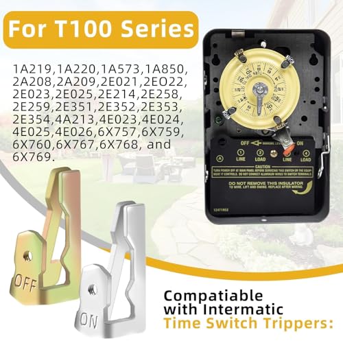 Pretwad 6 PCS Time Switch Replacement Trippers Kit Compatible with Intermatic 156T1978A for T100 Series Clock Dial Trippers Timers Intermatic Timer Parts, Pool Timer On Off Clip Parts - Image 3
