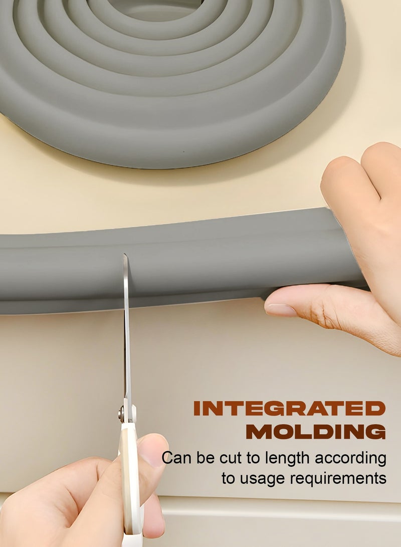 Baybee Baby Safety Corners for Edge | Pre-Taped Corner Guards for Babies with 6.5ft Edge Strip & 10 Pcs Edge | Child Safety Protector for Furniture | Baby Proofing Edge Guards for Kids (Grey) - Image 5