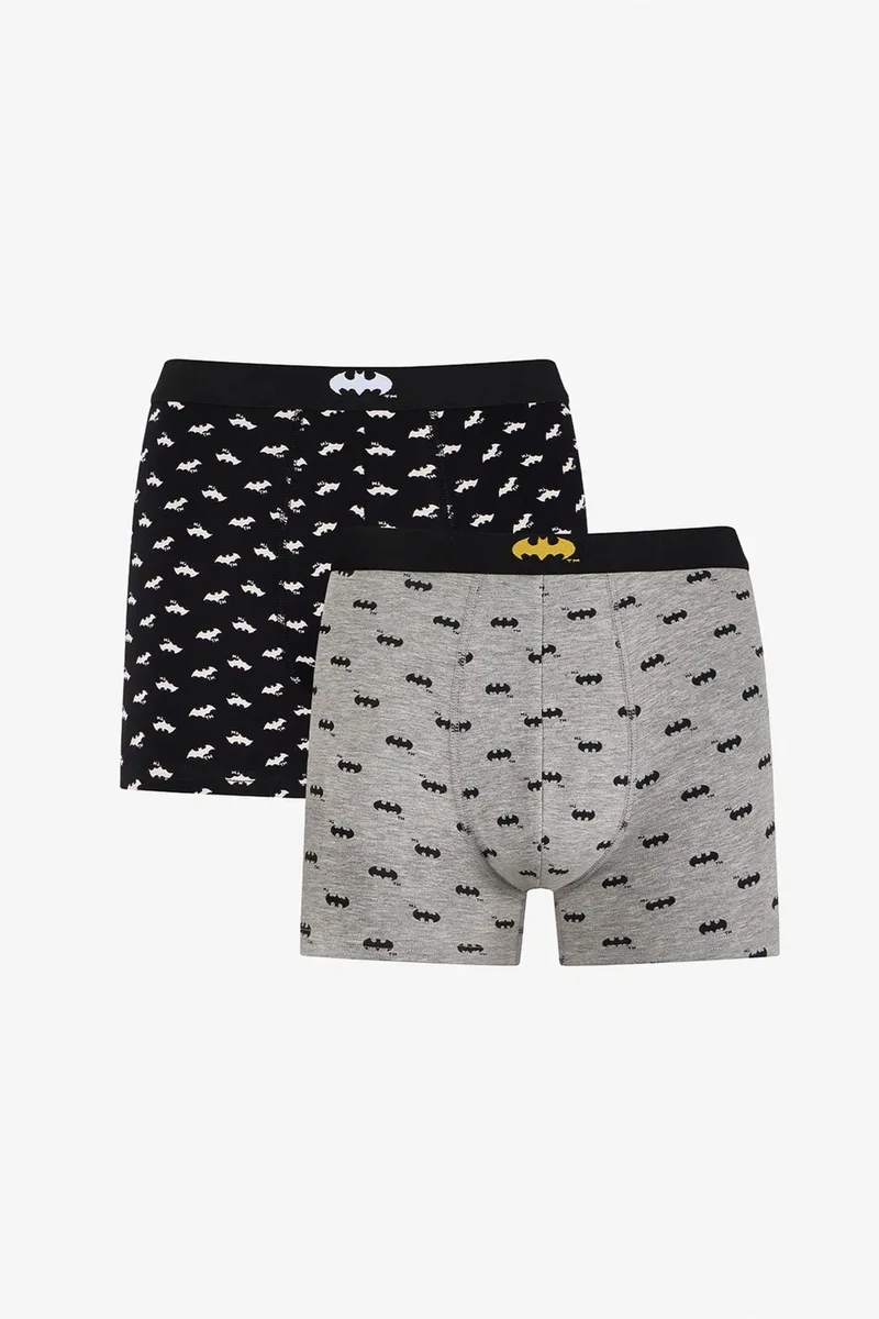 Penti PENTI Men's Batman Striped Roman Patterned 2-Pack Boxers