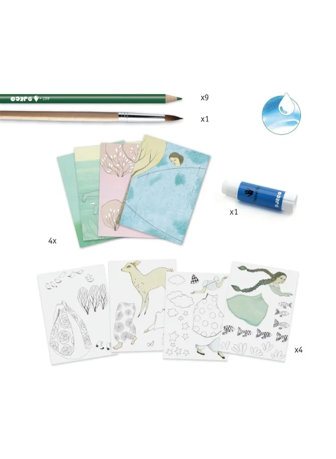 DJECO Close Calls Watercolour Pencil Workshop
