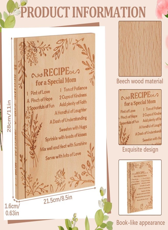 Singhoow Book Cutting Boards Gift Decorative Wooden Chopping Board That Look Like Books, 11 × 8.5 × 0.63'', for Kitchen Mother Baby Shower, New Parents, Housewarming, Birthday and Kitchen Decoration - Image 2