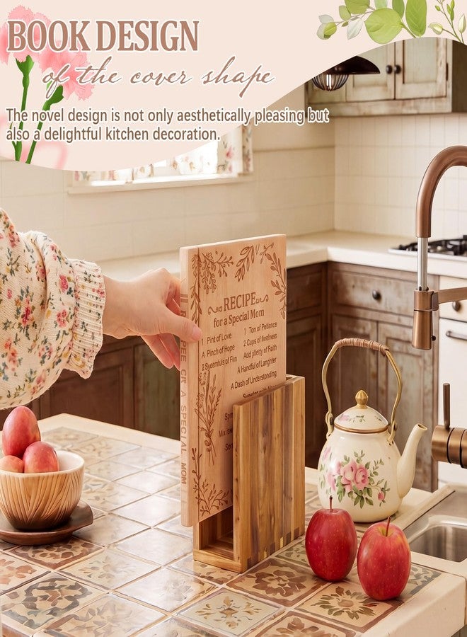 Singhoow Book Cutting Boards Gift Decorative Wooden Chopping Board That Look Like Books, 11 × 8.5 × 0.63'', for Kitchen Mother Baby Shower, New Parents, Housewarming, Birthday and Kitchen Decoration - Image 5