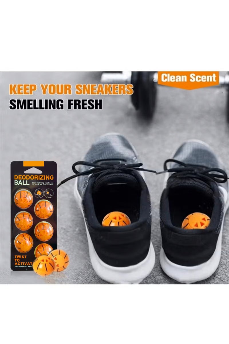 Deodorizing Ball Professional Shoe Deodorizer Balls Shoe Fresheners Balls Foot Odor Eliminator Odor-Fighting Freshener for Neutralizing Odor and Refreshing Sneaker Wardrobe Bags - Image 3
