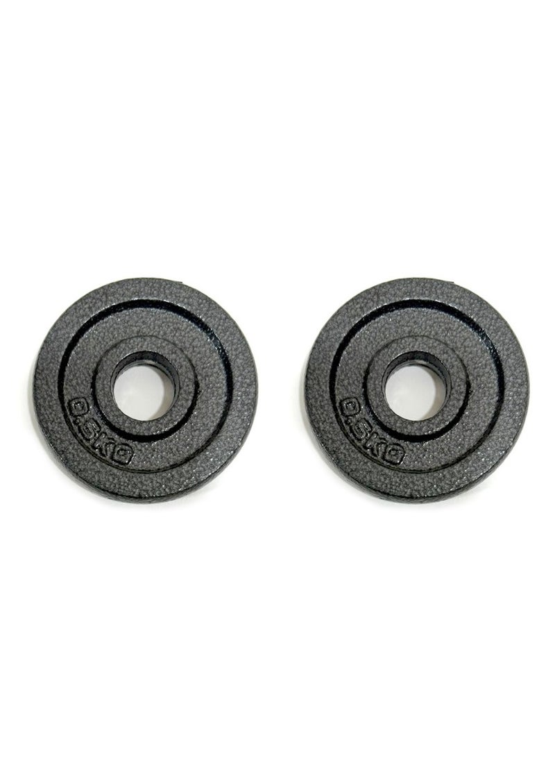 AGD Two Fitness Dumbbell Plates 0.5 Kg 