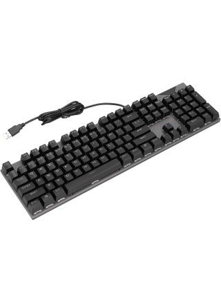 Mechanical Gaming Keyboard, Ergonomic USB Keyboard, 104 Keys, Plug and Play, Ergonomic Non Slip, for Gaming Office - Black - pzsku/ZD0B5A85164416AA4975EZ/45/1747893441/5119c761-e874-438d-a4d8-ff7b0177ef62