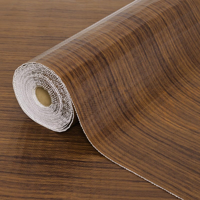TheBaDaz Drawer Shelf Liner for Kitchen Cabinets Non Adhesive Slip Resistant Shelf Paper Easy to Clean Strong Grip Thickened Waterproof Washable Mats for Pantry Shelves Cupboard Wood Grain 12 in x 10 FT - Image 2