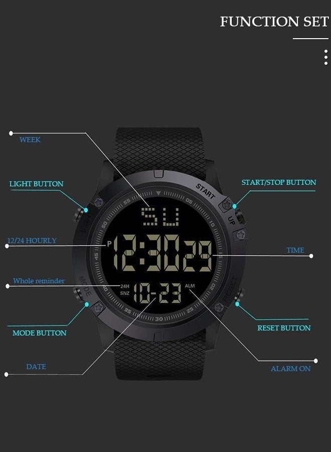Kids LED Waterproof Rubber Digital Sport Watch Teen Boys Girls Outdoor Watches - Image 2