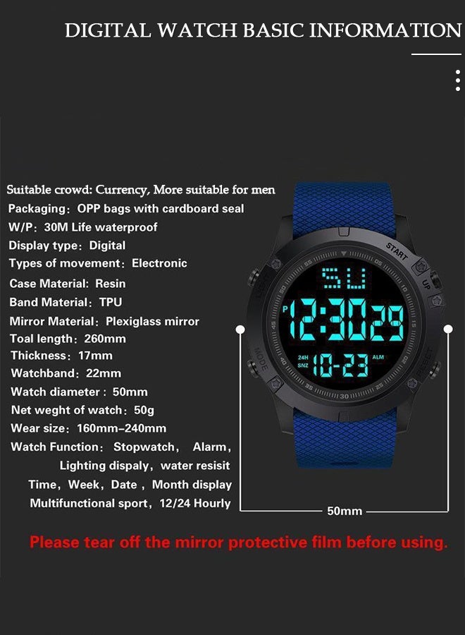 Kids LED Waterproof Rubber Digital Sport Watch Teen Boys Girls Outdoor Watches - Image 3