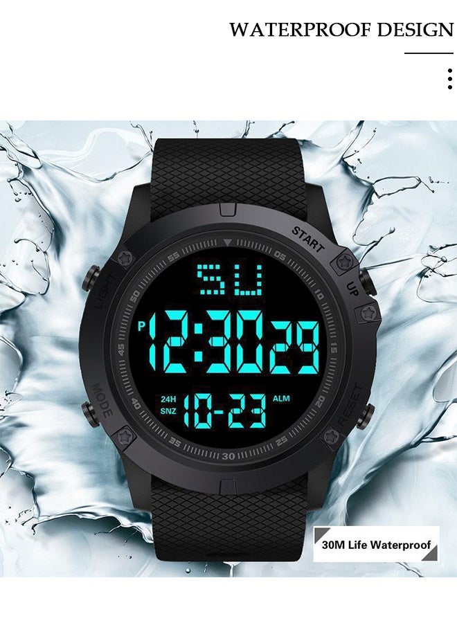 Kids LED Waterproof Rubber Digital Sport Watch Teen Boys Girls Outdoor Watches - Image 4