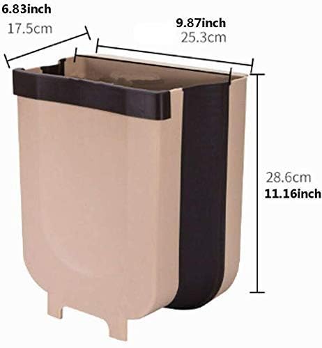 GLOWICK GLOWICK Kitchen Garbage Waste Rack Holder Wall Mount Hanging Garbage Organizer Dustbin Multifunction Trash Holder Boxes Foldable Waste Bins for Kitchen Essential 1Pcs  - Image 4