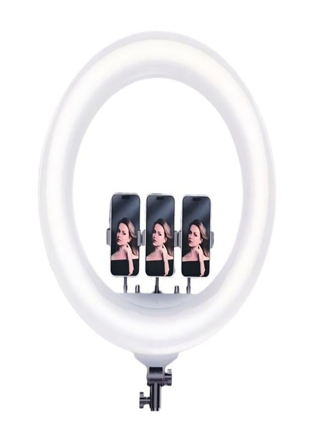 PLOKAMA The Plokama R45 Pro Soft LED RGB Ring Light is a remarkable tool designed for professional photography enthusiasts. With a generous 17.5-inch diameter, this ring light provides even and flattering illumination, perfect for all types of shooting conditions. - Image 3