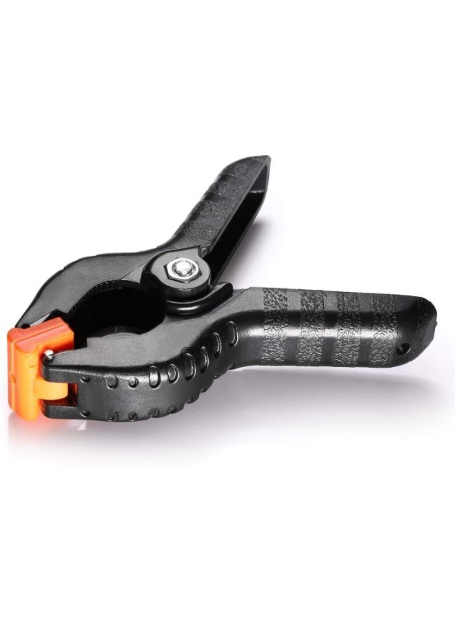 NIBEMINENT 6-Piece Spring Clamp Clip Set Black/Orange  - Image 2