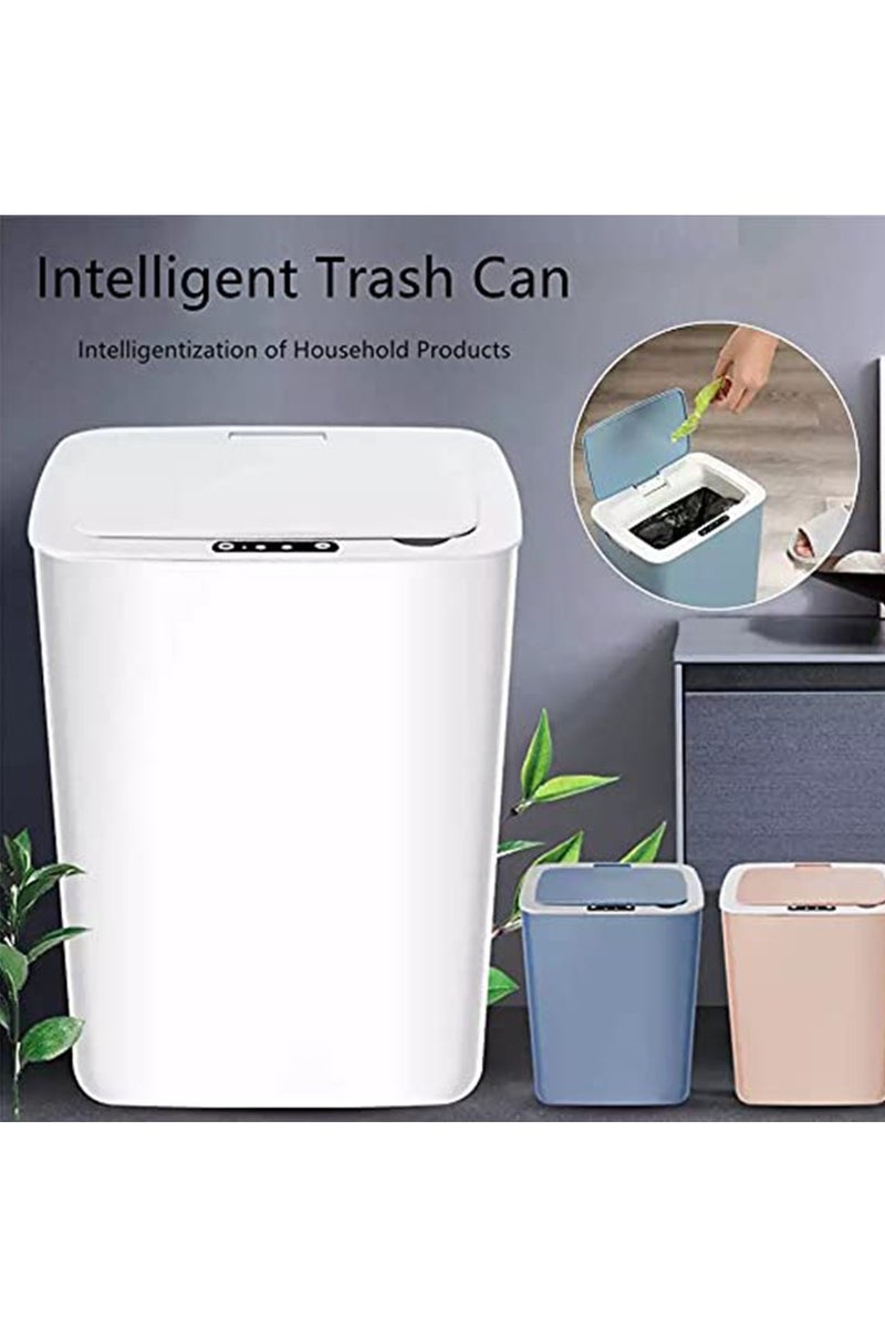 Arabest Slim Smart Trash Can 14L Smart Induction Trash Can Household Electric Trash Can Kitchen Bedroom Bathroom Suitable Indoor Trash Can Bathroom Trash Can  - Image 2