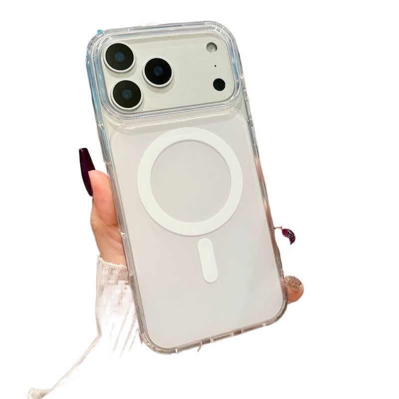 غطاء MagSafe، أبيض PC، حماية من السقوط, مغناطيس قوي، مقاوم للصدمات لـ iPhone 16 / 16 Plus / 16 Pro / 16 Pro Max مغناطيسي باللون الأبيض - Image 1