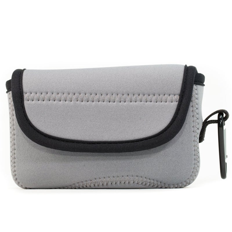 MegaGear Fujifilm X100F, X100T, X100S Ultra Light Neoprene Camera Case, with Carabiner - Gray - MG1095 - Image 4
